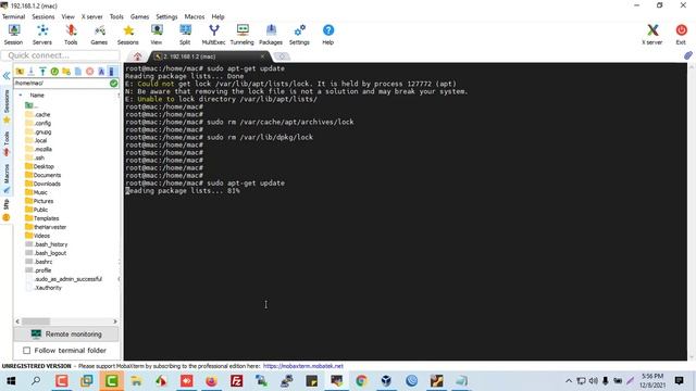 e:unable to lock directory /var/lib/apt/lists смотреть онлайн
