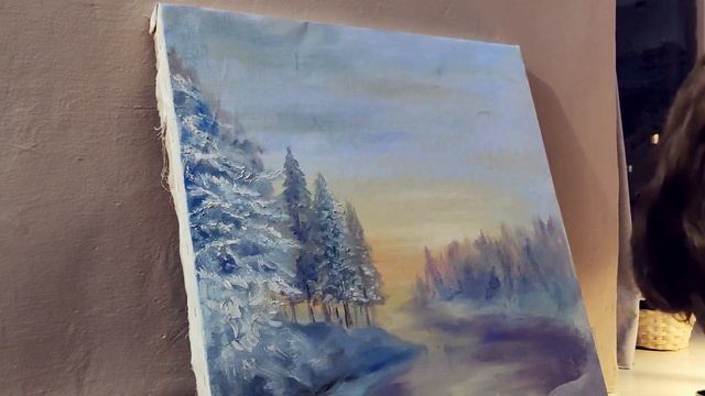 Как написать картину масляными красками? МАСЛЯНАЯ ЖИВОПИСЬ ПЕЙЗАЖ. Урок по масляной живописи смотреть онлайн