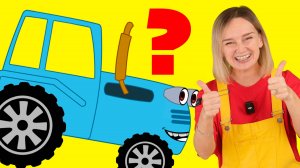 Синий трактор угадывает машинки.