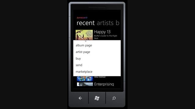 ZuneCardr for Zune Social on Windows Phone 7 смотреть онлайн