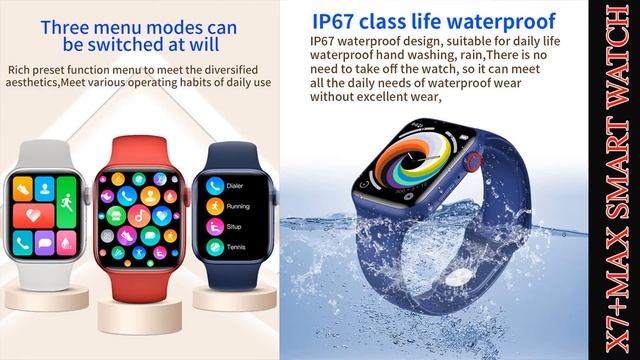 Cheap & Best Smart watch 7 | Apple Watch Series 7 Clone | smart watch X7+Max unboxing смотреть онлайн