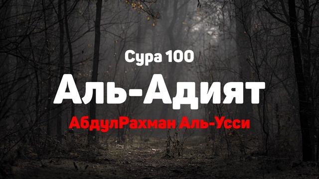 Сура 100 Аль-Адият - АбдулРахман Аль-Усси