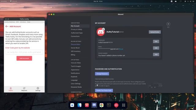 The Best 2FA Autheticator App on Linux (Authy) смотреть онлайн