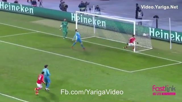Zenit Petersburg 1 - 1 Benfica Nicolas Gaitan 9/3/2016 смотреть онлайн