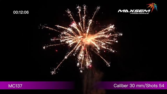 Батарея салютов Maxsem, 1,2_-54 залпов + 2 уровня, MIXING, MC137 смотреть онлайн