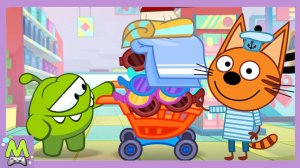 Три Кота против Ам Няма.Зимние Мини-Игры Коржика и Головоломки с Ам Нямом.Кто Лучше