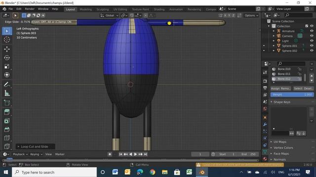 How to add bones in our MJO character in blender 2 9। Blender tutorial #4 смотреть онлайн