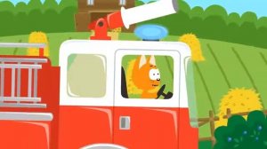 Пожар | Котёнок Котэ песенки мультики про машинки для детей малышей