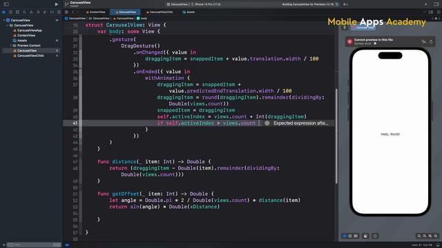 Carousel View | SwiftUI Tutorial смотреть онлайн