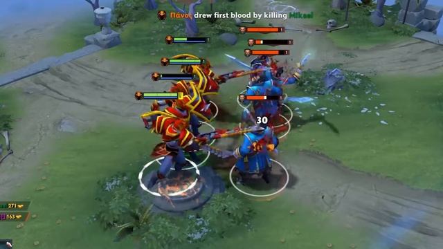 Dragon Knight vs Kunkka 5v5 (Lv.1/No item/No skill) Dota 2 смотреть онлайн