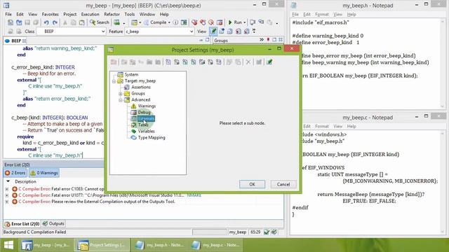 Using C code from an Eiffel application смотреть онлайн