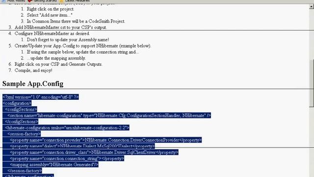CodeSmith Generator - NHibernate Overview смотреть онлайн
