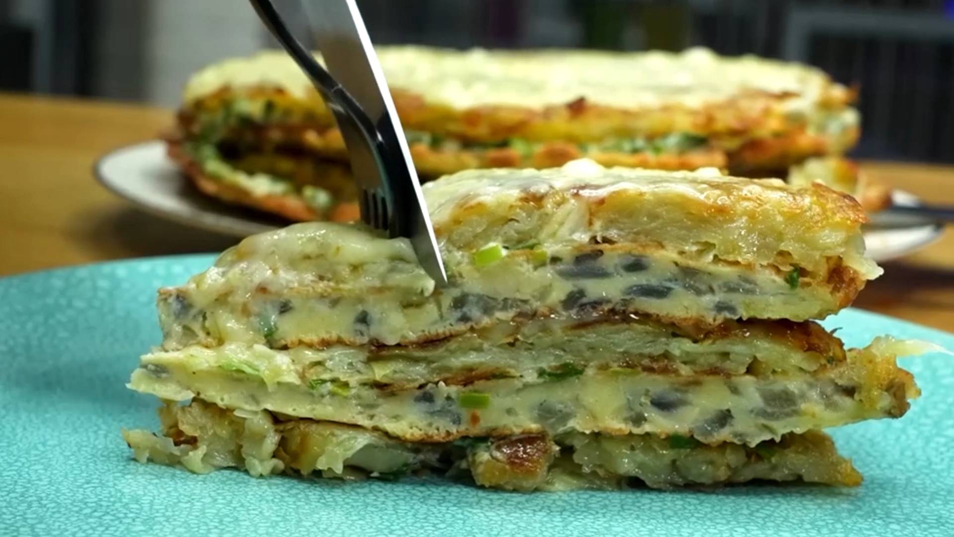 Картофельный слоеный пирог смотреть онлайн