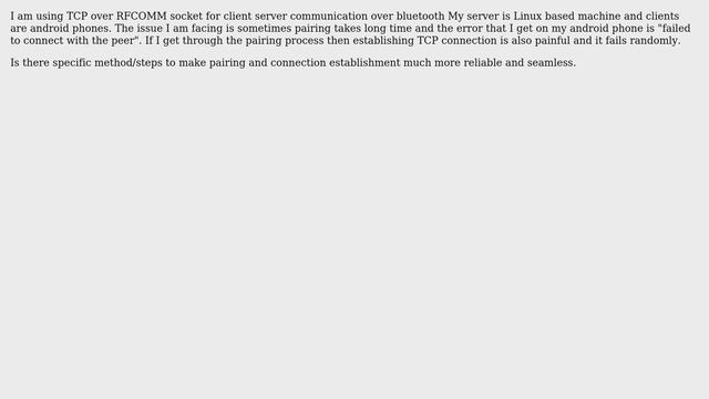 TCP connection using RFCOMM sockets over bluetooth смотреть онлайн