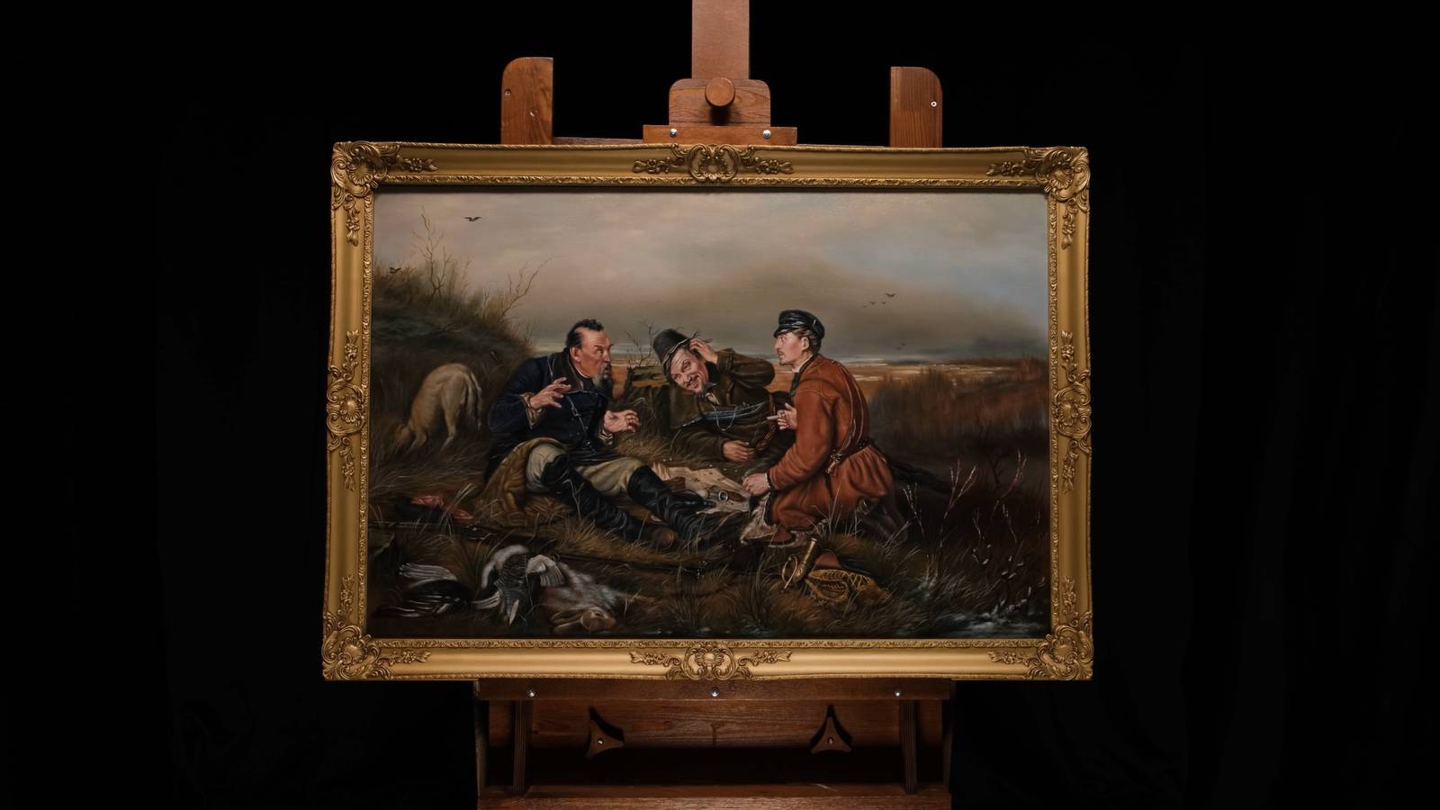 Василий Перов "Охотники на привале" смотреть онлайн