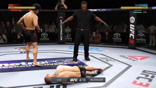 EA SPORTS™ UFC® 3 Bruce Lee vs Conor Mcgregor 45 second KO смотреть онлайн