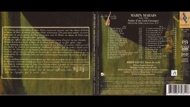 Jordi Savall - Marais, Marin - Suitte d'un Gout Etranger. Pieces de Viole du IV Livre 1717 смотреть онлайн