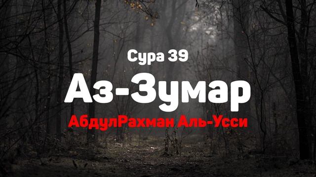 Сура 39 Аз-Зумар - АбдулРахман Аль-Усси