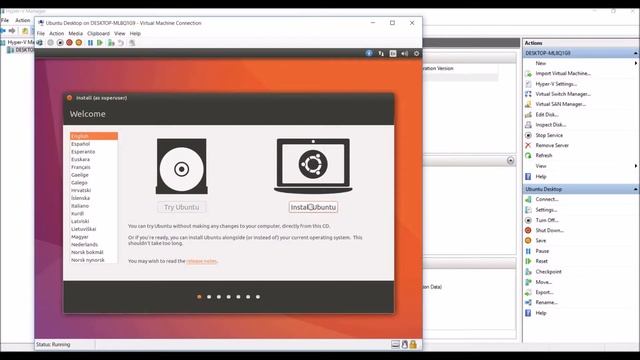 How to Install Ubuntu in Hyper-V Ubuntu Virtual Machine on Windows 10 смотреть онлайн