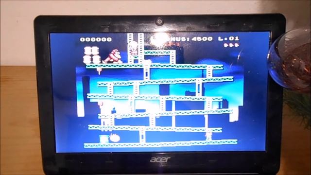Mini laptop como consola de videojuegos con 2 mandos inalambricos смотреть онлайн