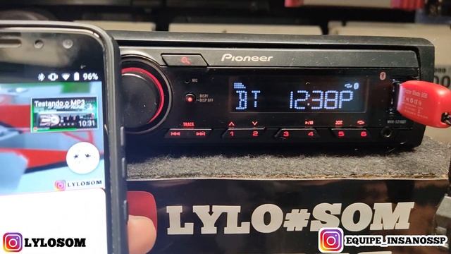 Como conectar o celular no Bluetooth BT do Toca cd pioneer MVH-S218BT - Passo a passo смотреть онлайн