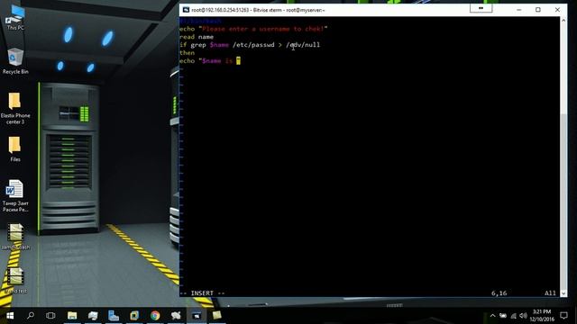 Check the username is it on the system with bash script using if statement смотреть онлайн