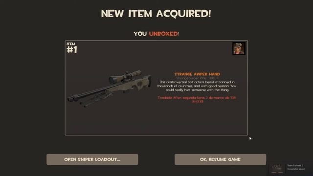 Unbox AWP Strange - TF2 смотреть онлайн