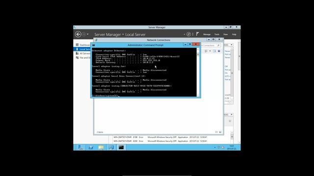 Windows server 2012 Prepearing for AD installation Part2 смотреть онлайн