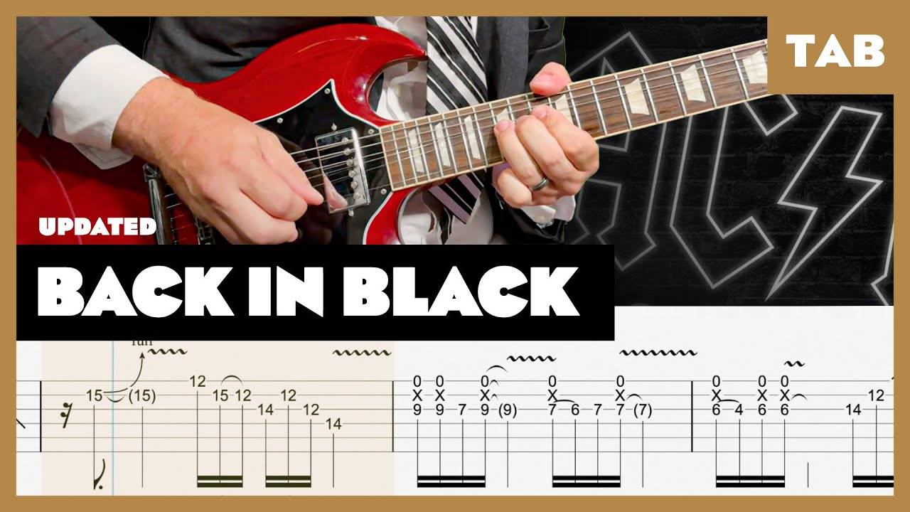 AC/DC - Back in Black (remake) - Guitar Tab | Lesson | Cover | Tutorial смотреть онлайн