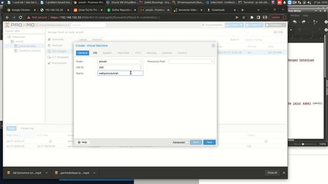 Pembuatan Kvm Debian 10 di proxmox смотреть онлайн