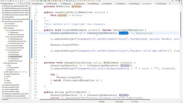 HybridFramework Utils ExcelUtils JavascriptUtils Aug 02 2023 смотреть онлайн