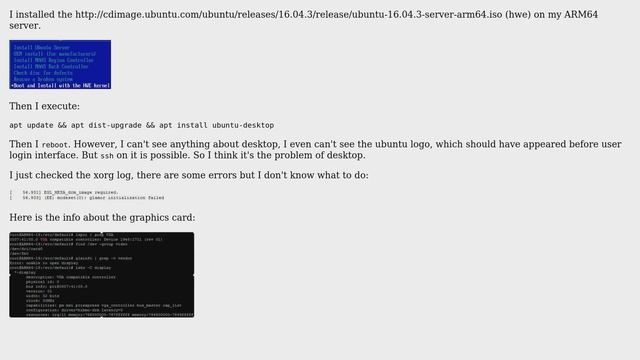 Ubuntu: Ubuntu 16.04.3-server desktop: black screen after upgrade смотреть онлайн