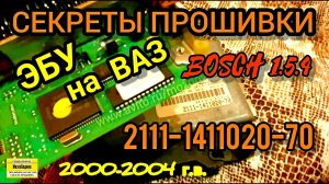 ЭБУ (Мозги) на ВАЗ 2111-1411020-70. Обзор и прошивка Bosch 1.5.4 1.5 8 кл. евро-0 от ВАЗ 2000-04 гв.