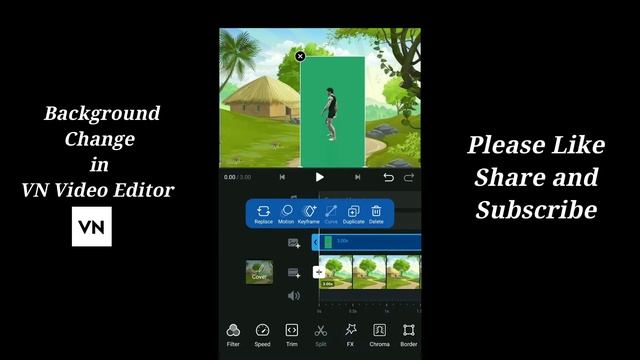 How to Change Video Background in VN Video Editor | VN Video Editor App Change Video Background смотреть онлайн