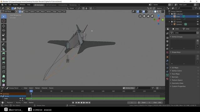 Grease Pencil Tutorial - Blender 2.8 [ Concept Art ] - PART 3 смотреть онлайн