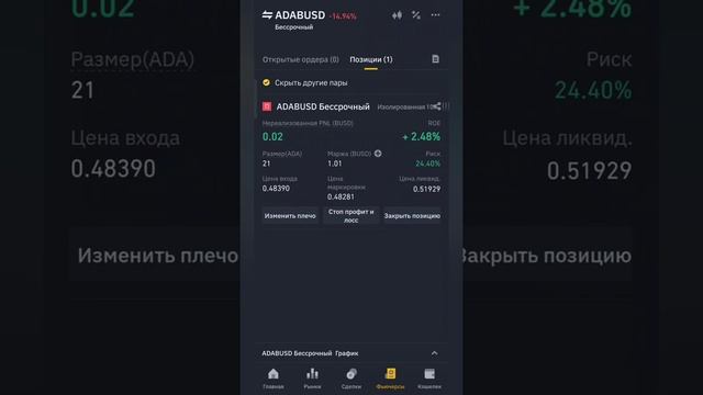 Как открыть фьючерсную сделку на бирже бинанс? смотреть онлайн