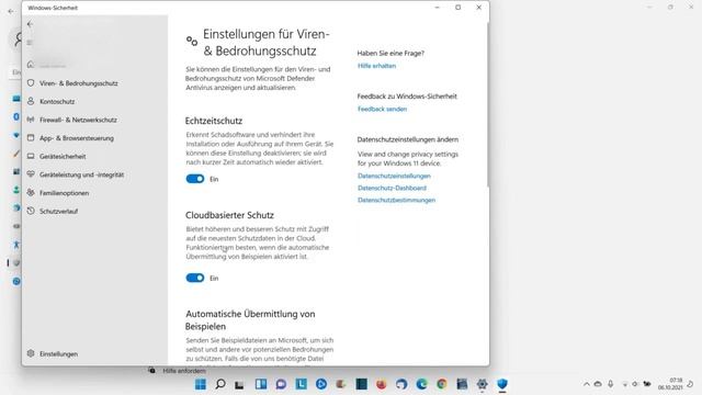 Windows 11 Defender aktivieren einstellen und deaktivieren смотреть онлайн
