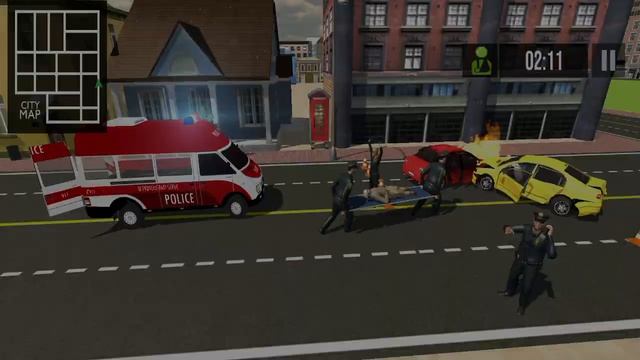 Police Ambulance Van Driving - 911 Rescue Emergency Simulator - Android IOS GamePlay смотреть онлайн