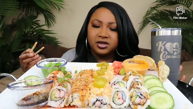 Sushi mukbang ep10 #mukbang #asmr #food #sushi смотреть онлайн