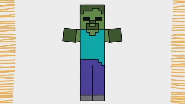 Как нарисовать ЗОМБИ MINECRAFT | Шаг за шагом смотреть онлайн