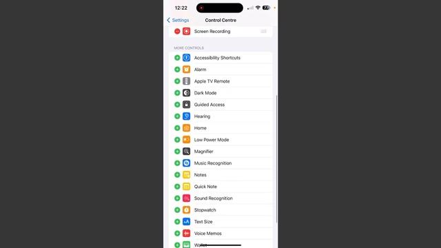 iPhone 14, 14 Pro Hearing icon Set in Control Centre смотреть онлайн