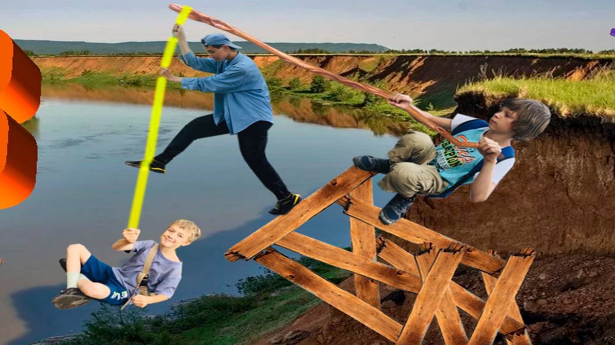 Тарзанка!!! часть 3. СДЕЛАЛИ ТАРЗАНКУ ЧЕРЕЗ ВСЮ РЕКУ