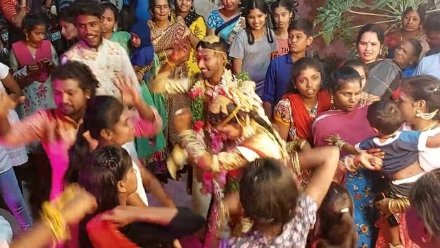 Saritha brass band Son Naresh bharat | Full teen maar dance | Latest pad band смотреть онлайн