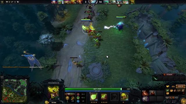 Dota 2 - Road To 4000 mmr w/ Seekanddestroy0011 - Venomancer the real answer смотреть онлайн