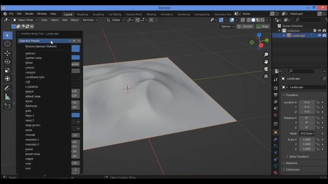 A.N.T landscape Addon for Blender | best free Add-on to generate landscape in Blender смотреть онлайн