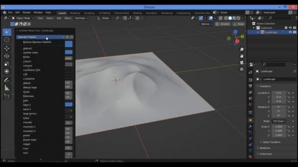 A.N.T landscape Addon for Blender  | best free Add-on to generate landscape in Blender