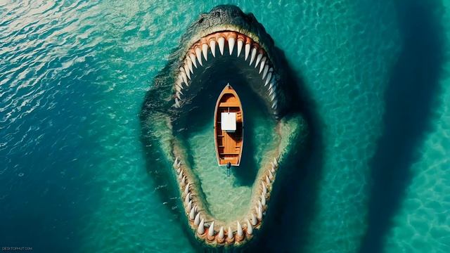Морской Монстр | The Sea Monster Swallows The Boat - Живые Обои смотреть онлайн