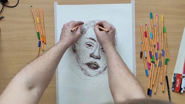 ТРЭВИС СКОТТ. Рисую ОДНОЙ ЛИНИЕЙ двумя руками ТРЭВИСА СКОТТА \ One line challenge (Travis Scott) смотреть онлайн