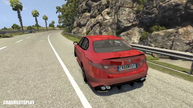 Loss of Control Crashes #3 (No Traffic) BeamNG Drive | Crashi letsplay смотреть онлайн