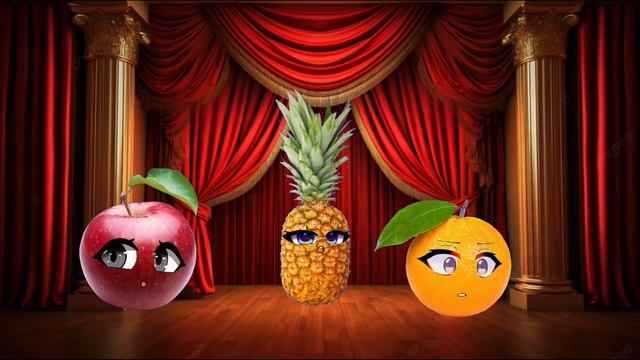 Dancing fruits. Apple pineapple and orange смотреть онлайн